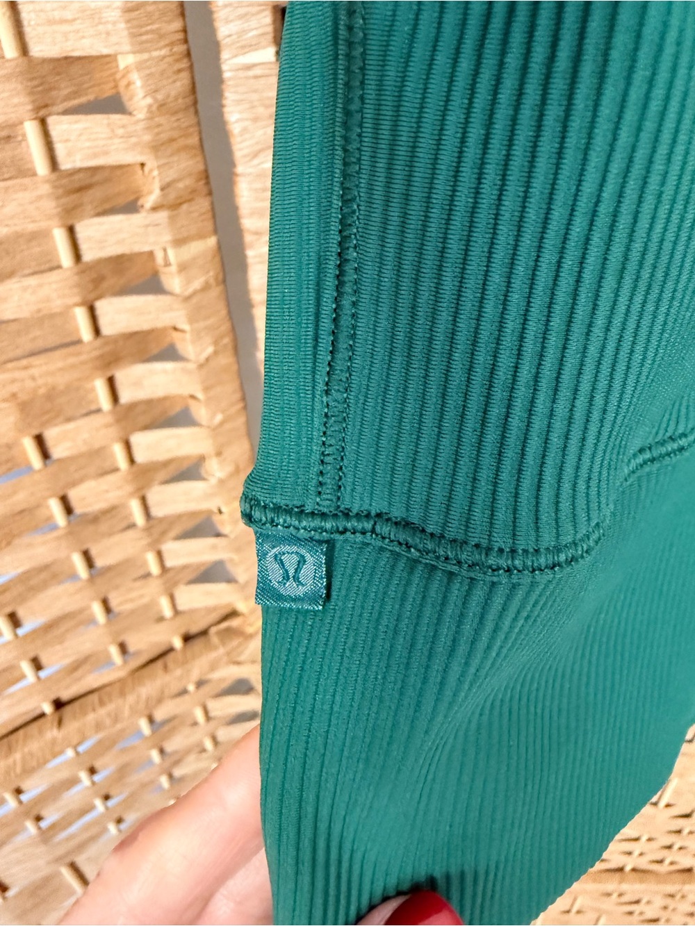 Lululemon Power Pivot Ribbed Tank Green Approx Size XS/S - Picture 2 of 3